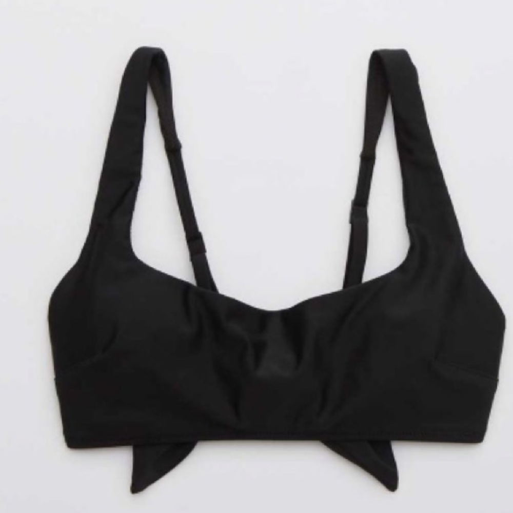 Aerie Tie Back Scoop Bikini Top Size M